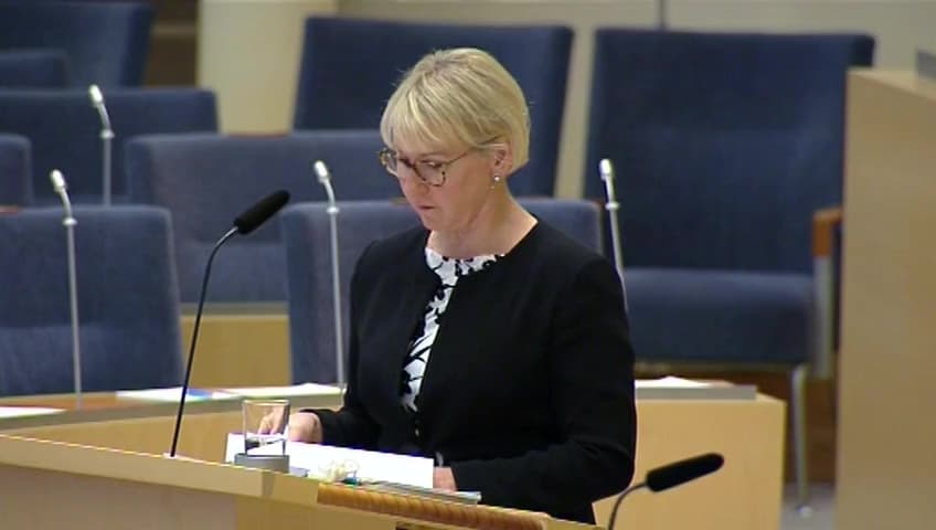 Stillbild från Interpellationsdebatt, Konsekvenser av president Abbas antisemitiska uttalande