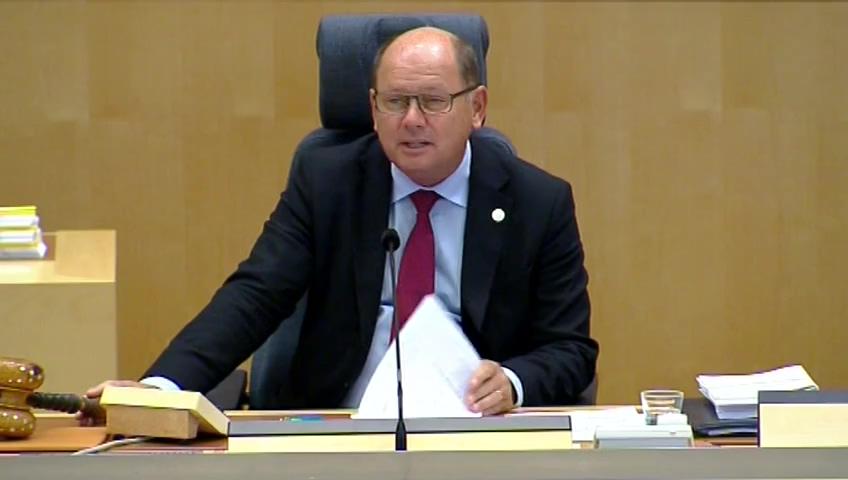 Stillbild från Debatt om förslag, Uppskov med behandlingen av vissa ärenden