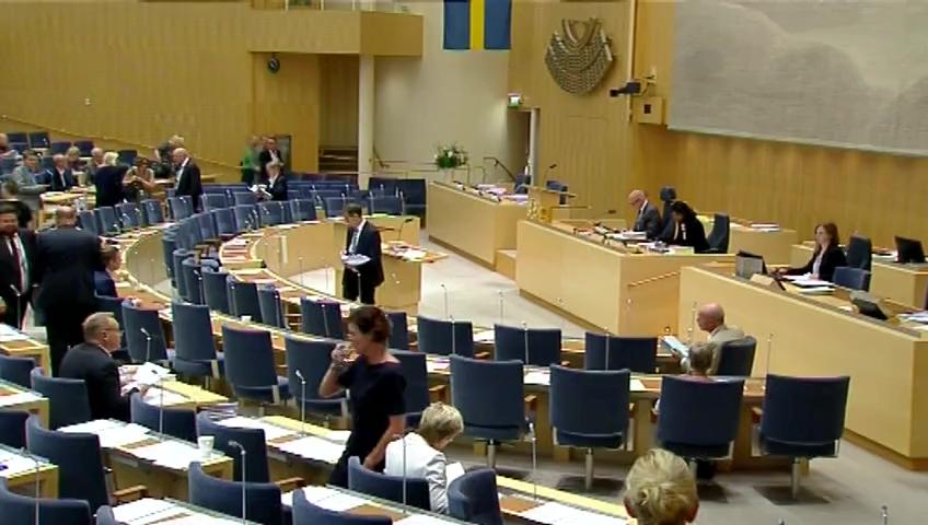 Stillbild från Debatt om förslag, Kriminalvårdsdatalag - en ny lag med anpassning till EU:s dataskyddsförordning