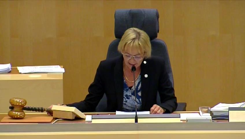 Stillbild från Debatt om förslag, Mervärdesskatteregler för vouchrar