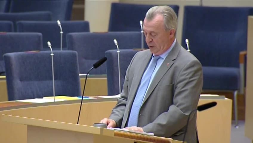 Stillbild från Interpellationsdebatt, Statliga utvecklingsinsatser i Sörmland