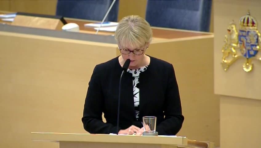 Stillbild från Interpellationsdebatt, Folkens situation i Mellanöstern