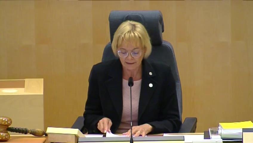 Stillbild från Debatt om förslag, EU:s förordning om penningmarknadsfonder och ett par andra värdepappersmarknadsfrågor