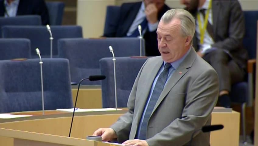 Stillbild från Interpellationsdebatt, EU:s fiskeavtal med Marocko