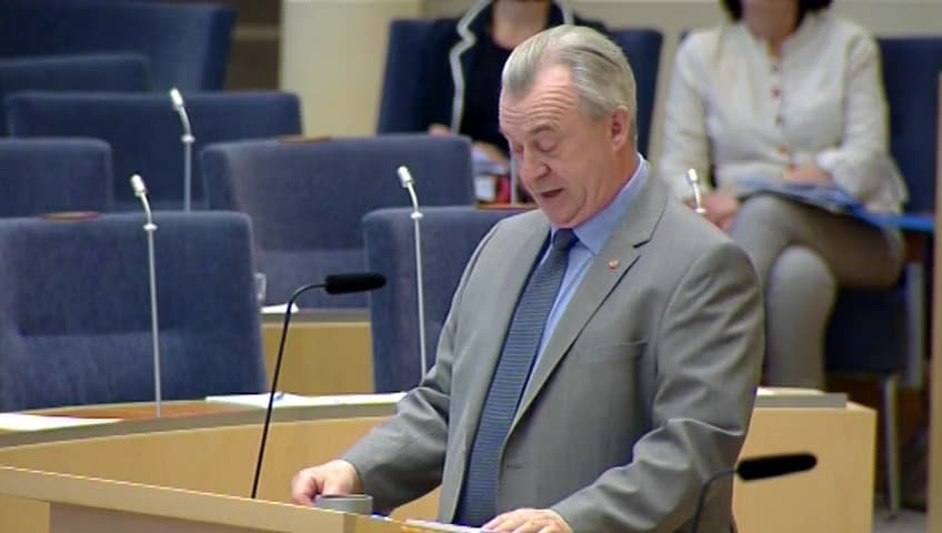 Stillbild från Interpellationsdebatt, Levande skärgård