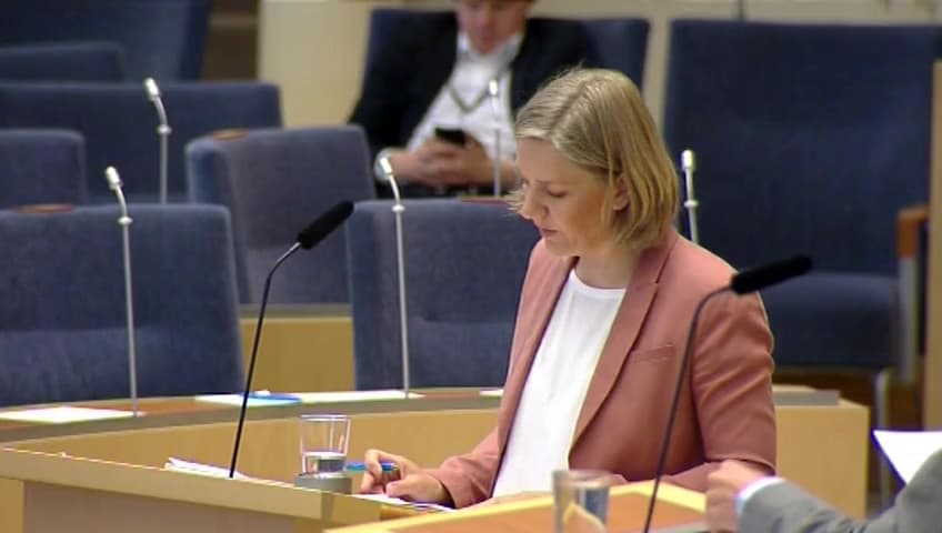Stillbild från Interpellationsdebatt, Åtgärder för Östersjön