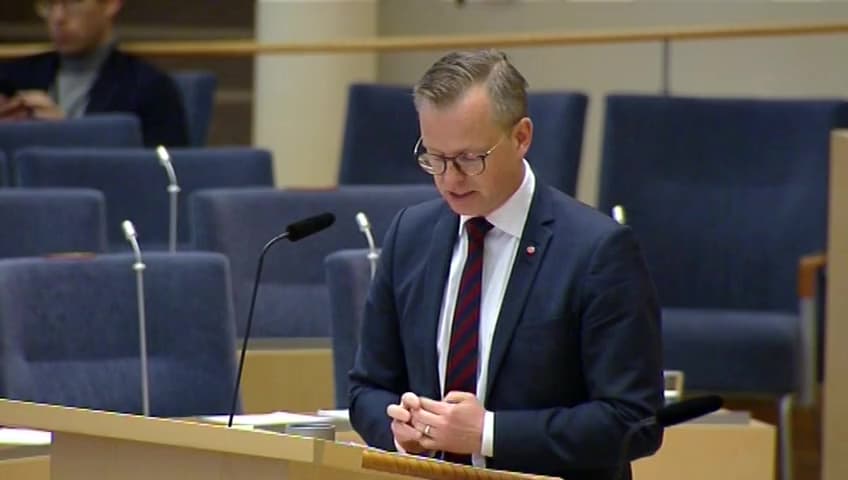Stillbild från Interpellationsdebatt, Regelförbättringar