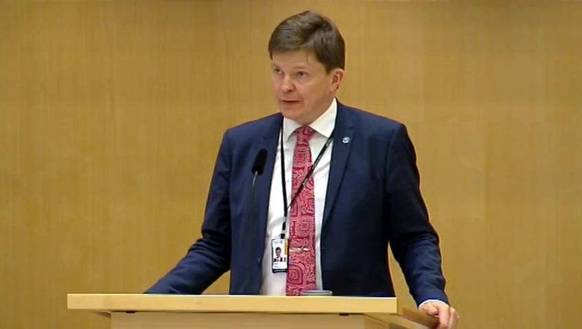 Stillbild från Debatt om förslag, Behandlingen av riksdagens skrivelser