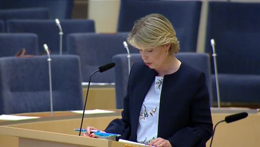 Stillbild från Interpellationsdebatt, Ungas psykiska hälsa