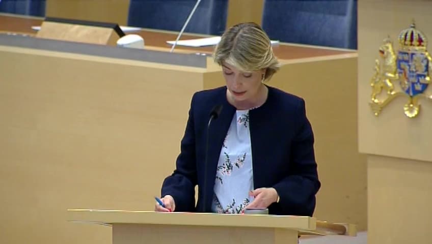 Stillbild från Interpellationsdebatt, Icke-medicinsk omskärelse