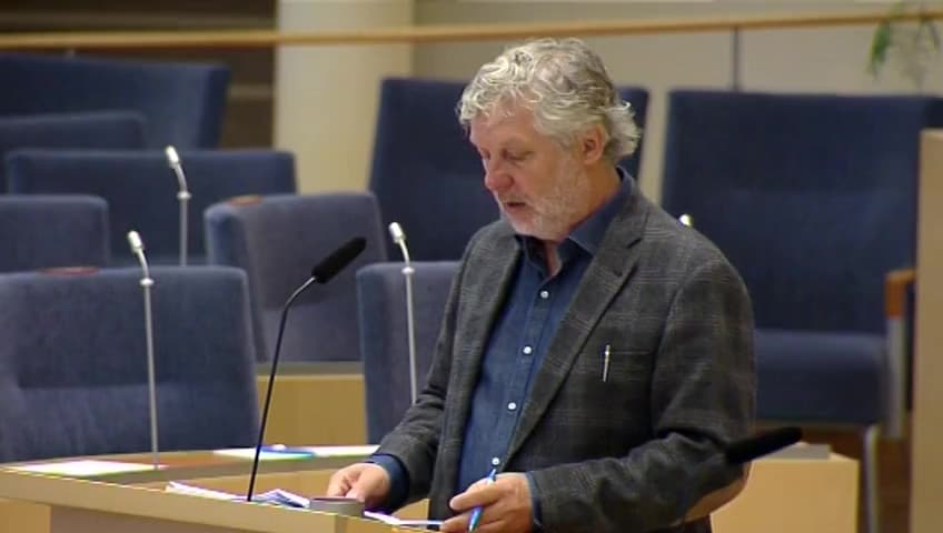 Stillbild från Interpellationsdebatt, Regelförenklingar i bostadspolitiken