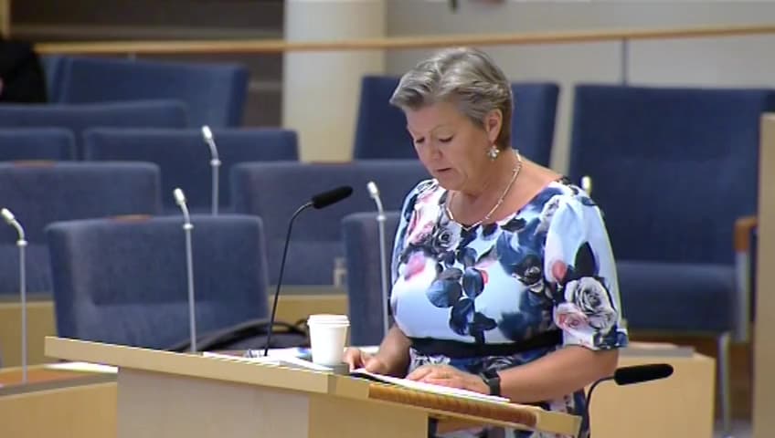 Stillbild från Interpellationsdebatt, Flexjobb