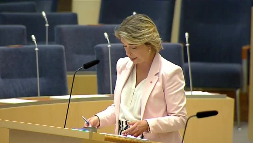 Stillbild från Interpellationsdebatt, Omhändertagande av berusade personer