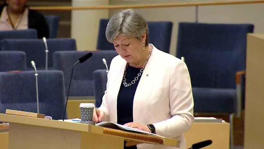 Stillbild från Interpellationsdebatt, Integrationsutmaningen