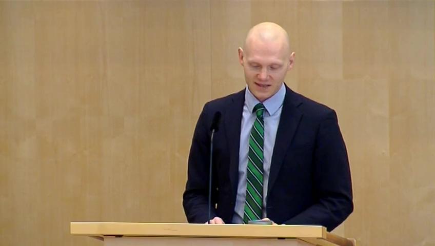 Stillbild från Debatt om förslag, Finansiell stabilitet och finansmarknadsfrågor