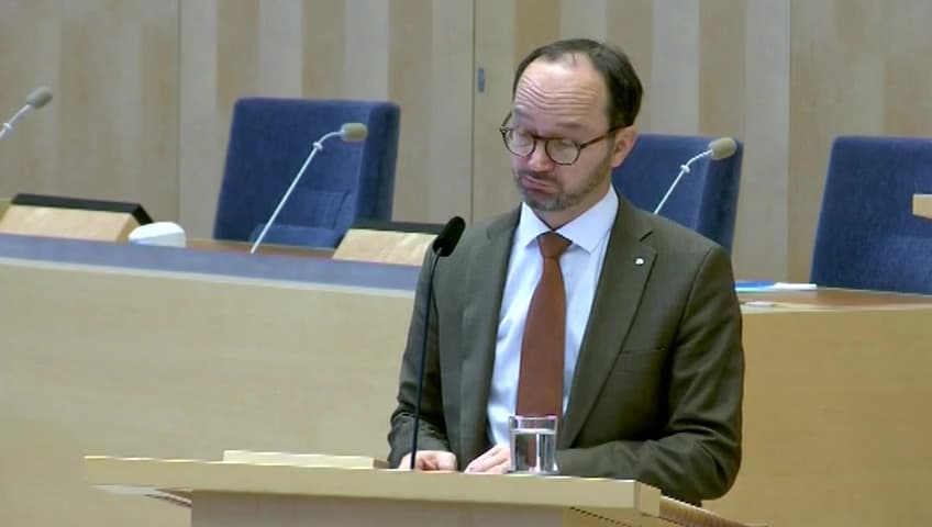 Stillbild från Interpellationsdebatt, Samhällsekonomiska konsekvenser av trafikstörningar