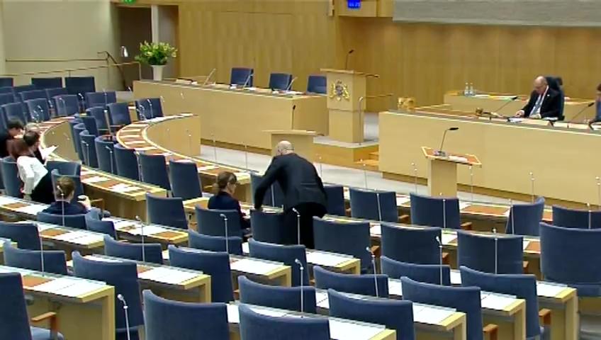 Stillbild från Debatt om förslag, Statlig förvaltning och statistikfrågor