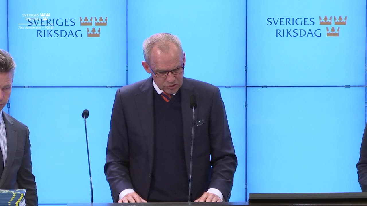 Stillbild från Presskonferens, Pressträff om konsekvenser av internationella militära insatser för den nationella försvarsförmågan