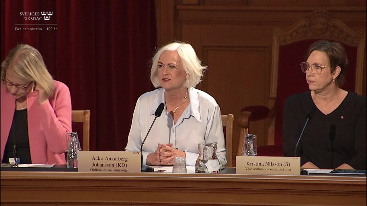 Stillbild från Öppet seminarium, Öppet seminarium om hälso- och sjukvård för barn och unga i samhällets vård