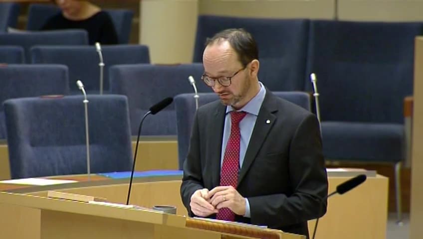Stillbild från Interpellationsdebatt, Brister i vinterväghållningen