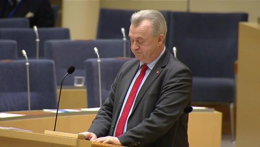 Stillbild från Interpellationsdebatt, Skogsbruket, äganderätten och framtiden