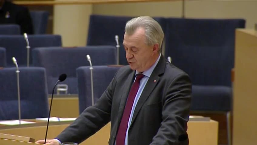 Stillbild från Interpellationsdebatt, En djurskyddsproposition