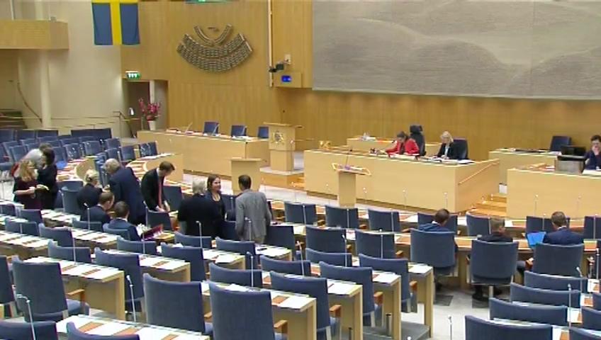 Stillbild från Debatt om förslag, Lagändringar till följd av en samlad förordning om EU-varumärken