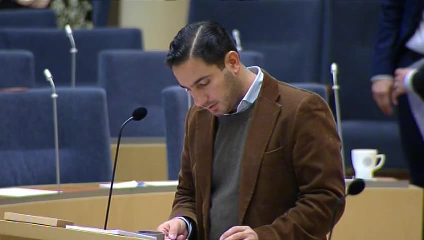 Stillbild från Interpellationsdebatt, Öppna data i stat, landsting och kommuner