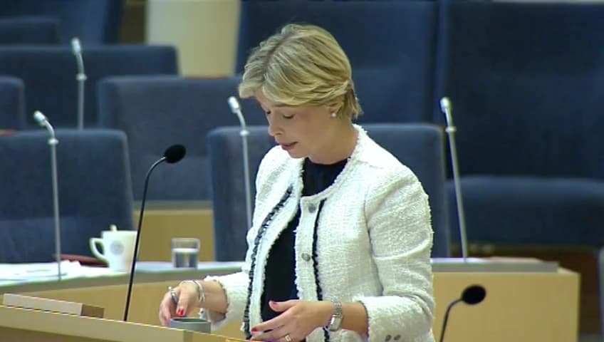 Stillbild från Interpellationsdebatt, Överbeläggning inom akutsjukvården