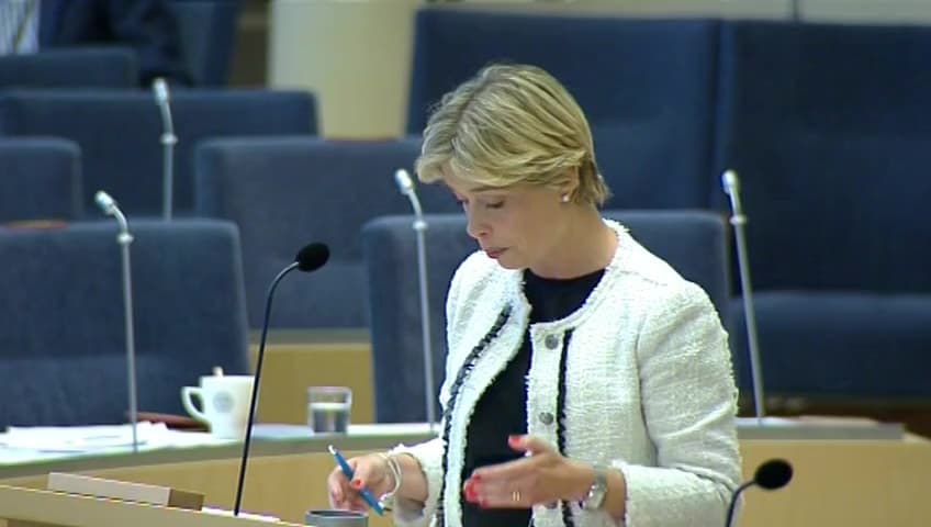 Stillbild från Interpellationsdebatt, Väntetider inom barn- och ungdomspsykiatrin