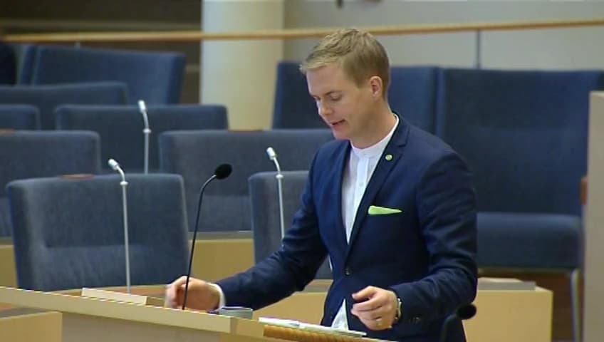 Stillbild från Interpellationsdebatt, Vinstbegränsning i skolan