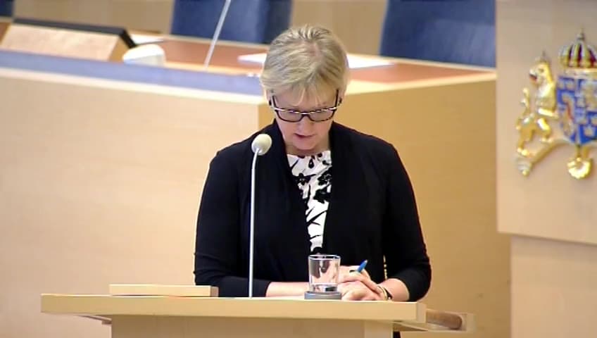 Stillbild från Interpellationsdebatt, Fikru Maru