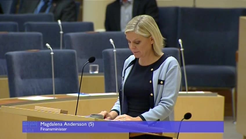 Stillbild från Interpellationsdebatt, Skyddade identiteter