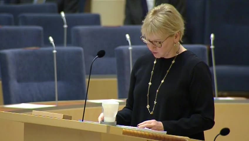 Stillbild från Interpellationsdebatt, Nuclear Ban Treaty (NBT)