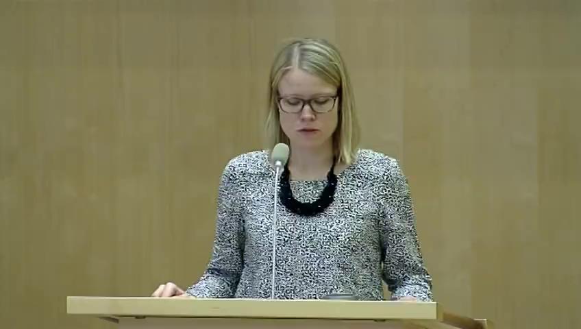 Stillbild från Debatt om förslag, Offentliggörande av uppgifter om ekologiska aktörer