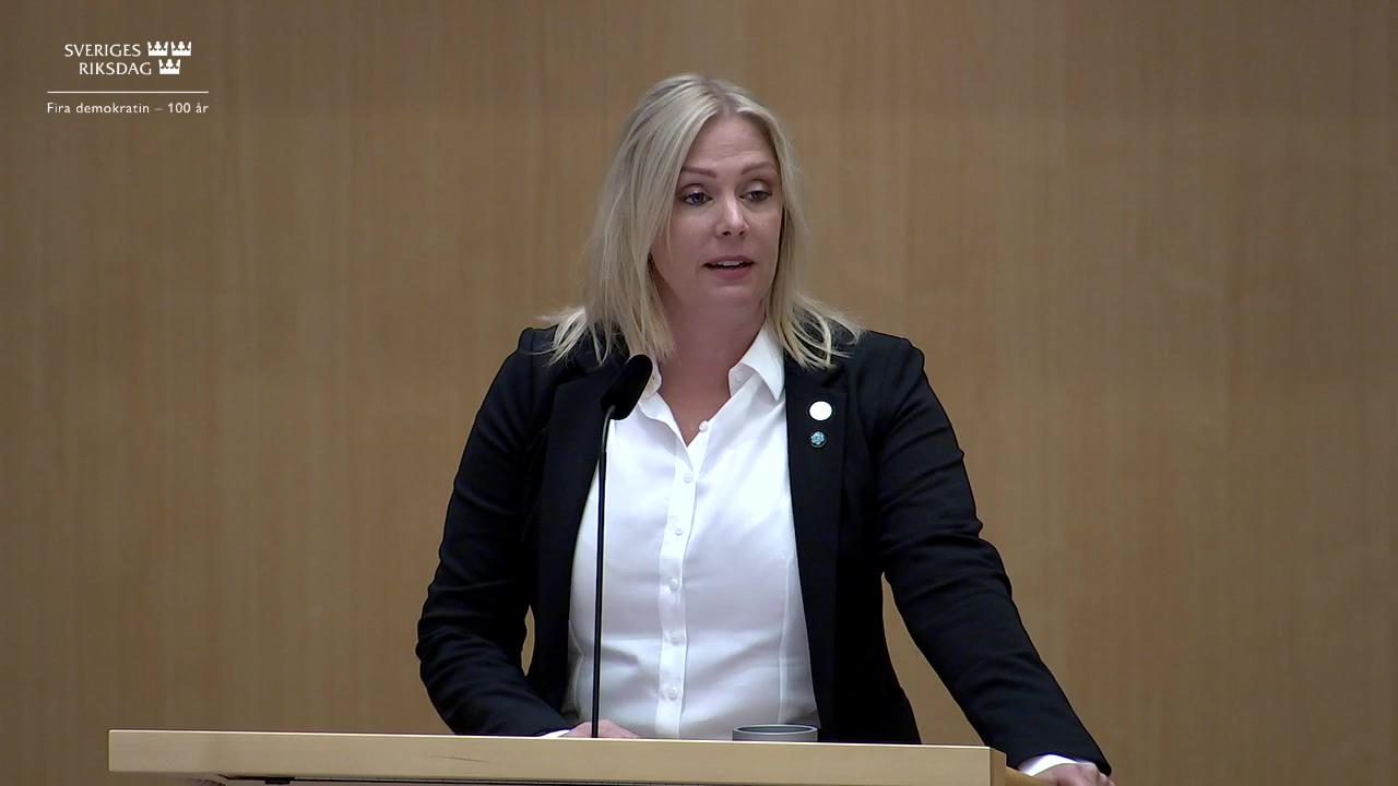 Stillbild från Debatt om förslag, Effektivare verktyg i utsökningsförfarandet