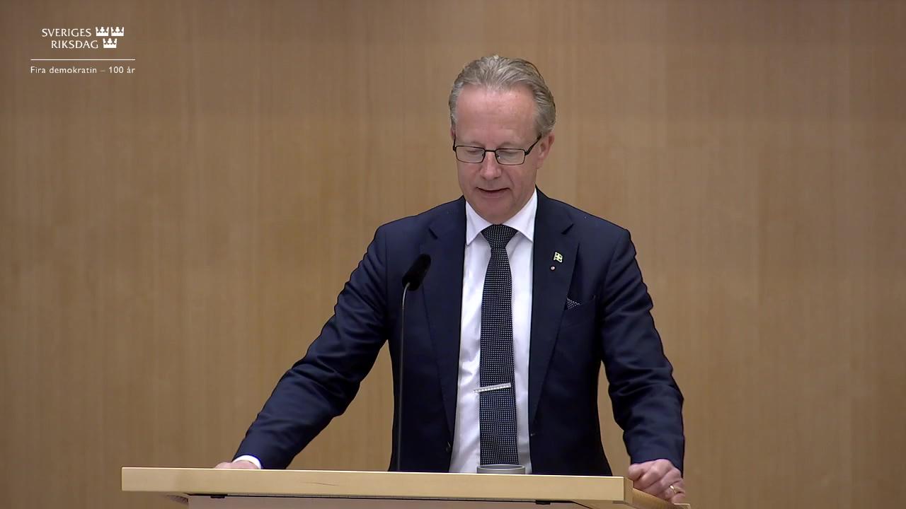 Stillbild från Debatt om förslag, Riksdagen under coronapandemin 2020