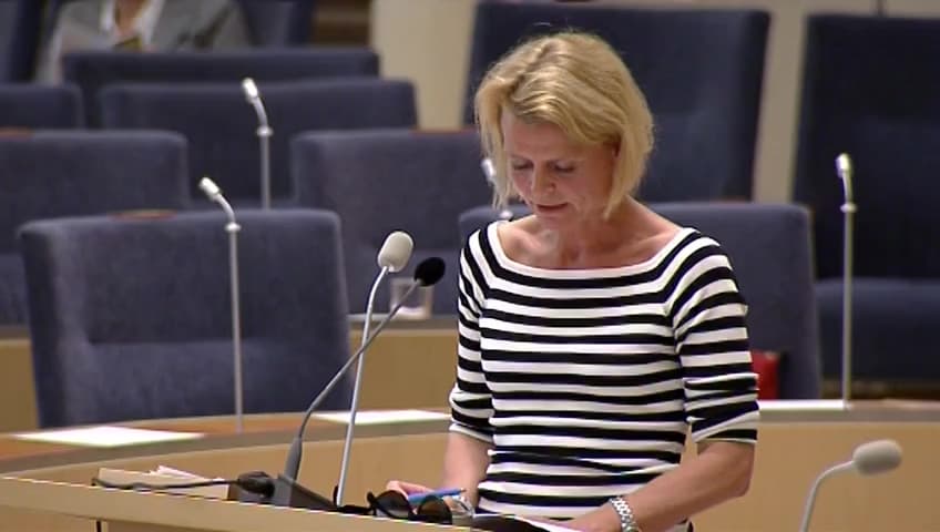 Stillbild från Interpellationsdebatt, Ojämställdhet för personer med funktionsnedsättning