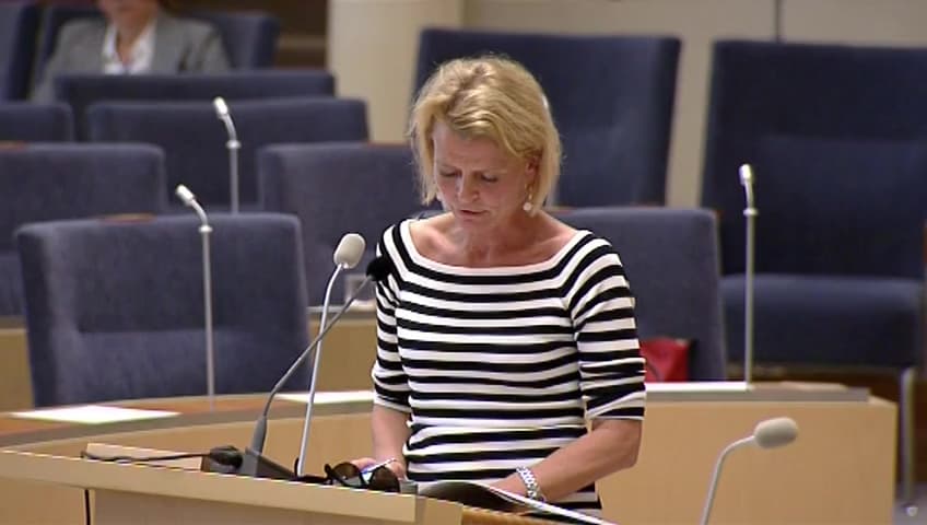 Stillbild från Interpellationsdebatt, Lag om kvotering