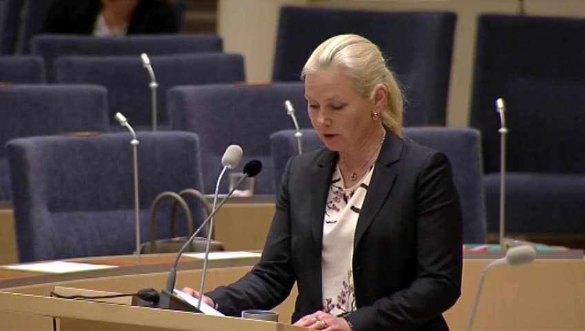 Stillbild från Interpellationsdebatt, Västsvenska paketet