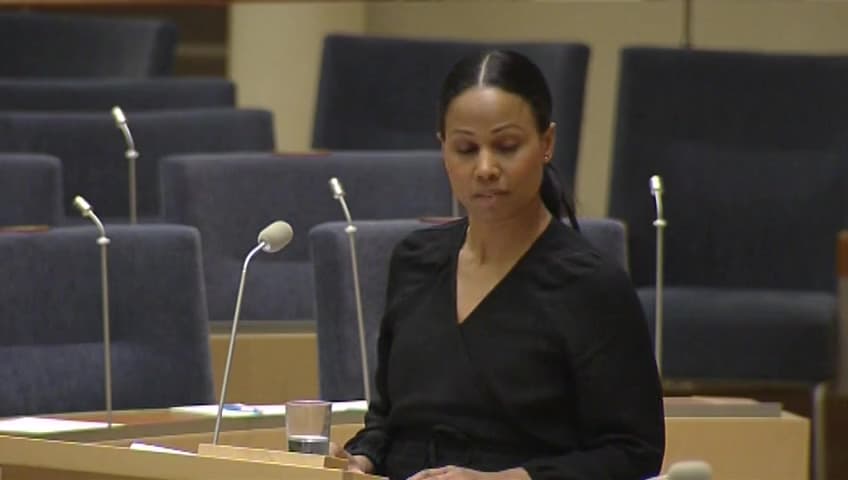 Stillbild från Interpellationsdebatt, Inbjudningar till Salman al-Ouda