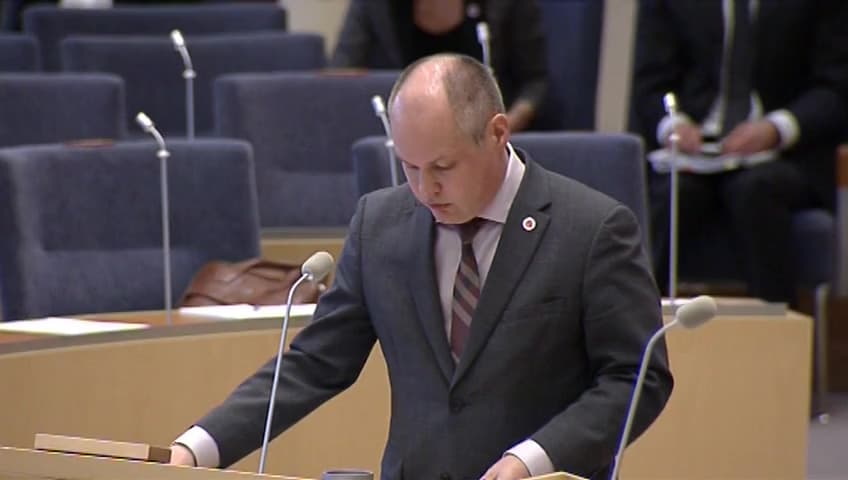 Stillbild från Interpellationsdebatt, Gränsöverskridande portabilitet för innehållstjänster online på den inre marknaden