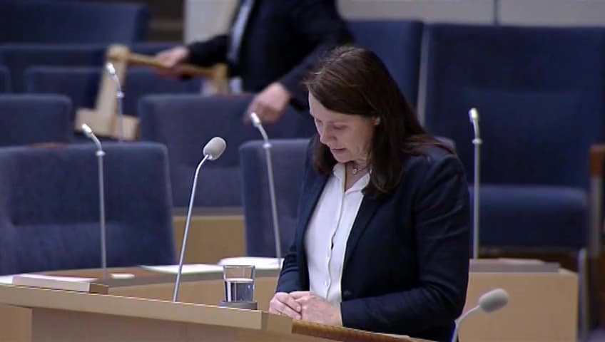 Stillbild från Interpellationsdebatt, Kommunala naturreservat