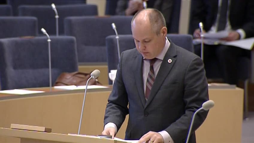 Stillbild från Interpellationsdebatt, En mer jämställd asylpolitik