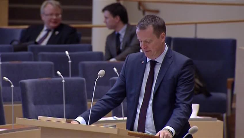 Stillbild från Interpellationsdebatt, Frivilligpoliser