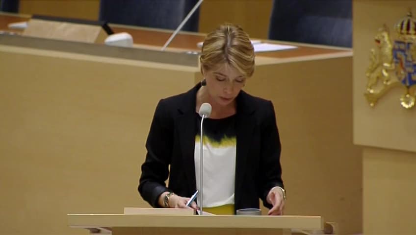 Stillbild från Interpellationsdebatt, Regionala skillnader i sjukskrivningar