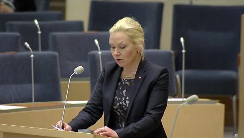 Stillbild från Interpellationsdebatt, EU:s nya direktiv för fordonsbesiktning