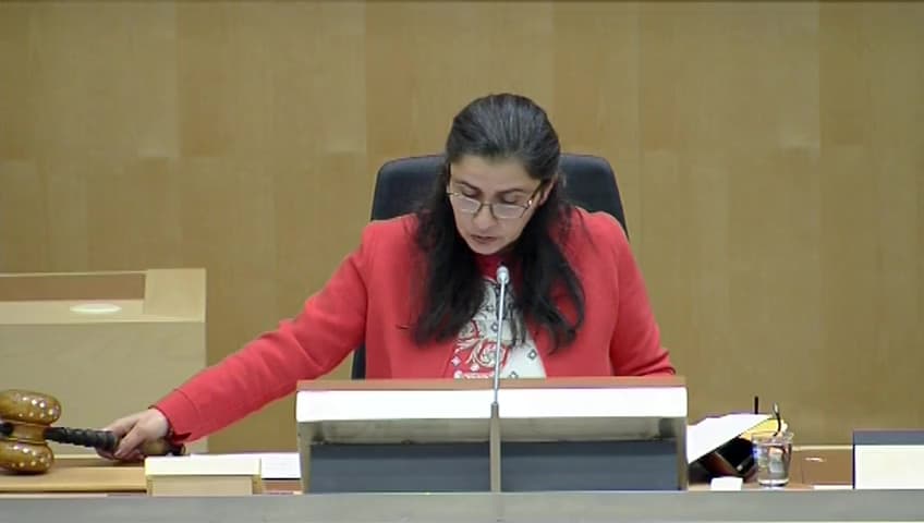 Stillbild från Interpellationsdebatt, Våld och trakasserier på asylboenden