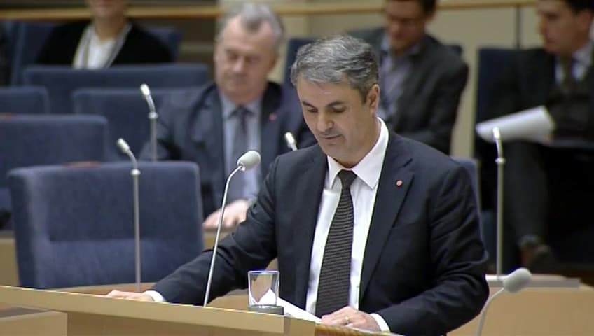 Stillbild från Interpellationsdebatt, Elområden, kärnkraftsavveckling och prisskillnader