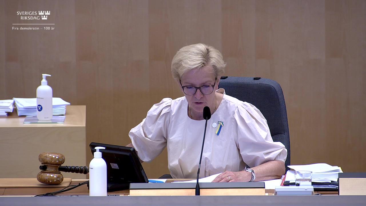 Stillbild från Debatt om förslag, En effektivisering av byggnadsnämndens tillsyn